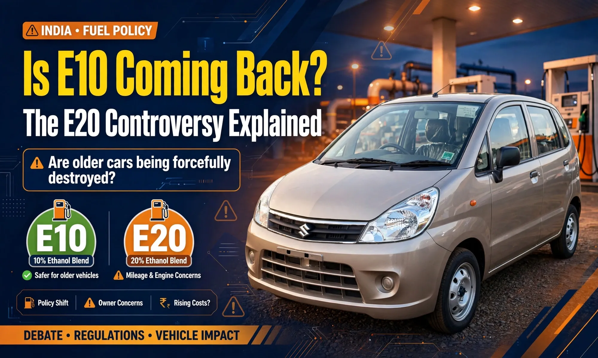 Is E10 Coming Back? The E20 Controversy Explained